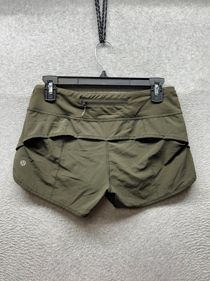 Lululemon Speed Short 2.5" Size 4 Dark Olive