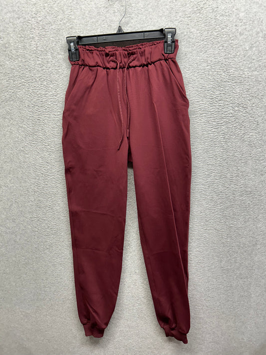 Lululemon Stretch Luxtreme High-Rise Full Length Pant Size 2 Red Merlot