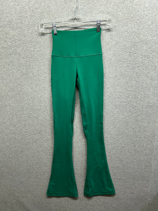 Lululemon Align High-Rise Mini-Flare Pant Size 0 Cascadia Green (Square Dot)