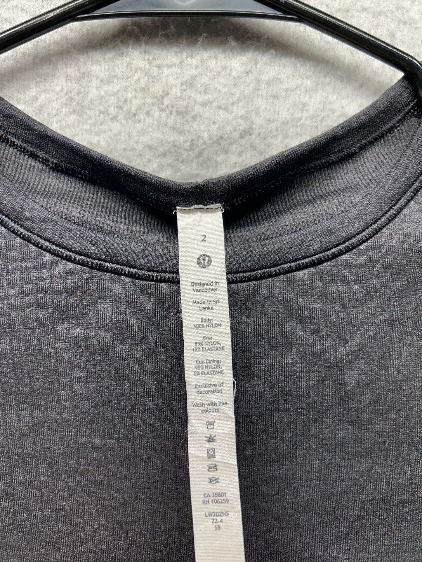 Lululemon Ebb to Street Long Sleeve Size 2 Black