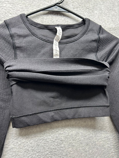 Lululemon Ebb to Street Long Sleeve Size 2 Black