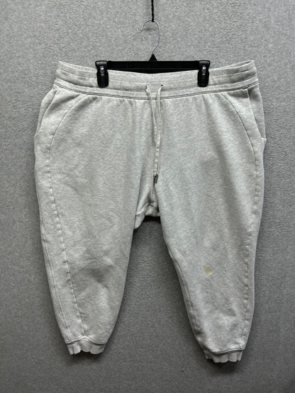 FLAWED  Lululemon Scuba High-Rise Jogger Fleece 28" Size 20 Heathered Core Ultra Light Grey
