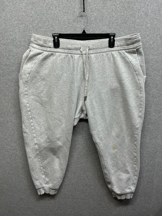 FLAWED  Lululemon Scuba High-Rise Jogger Fleece 28" Size 20 Heathered Core Ultra Light Grey