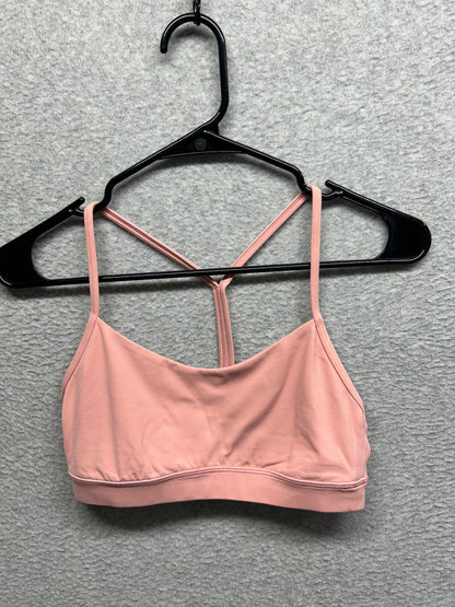 Lululemon Flow Y Bra Size 6 Pink Puff