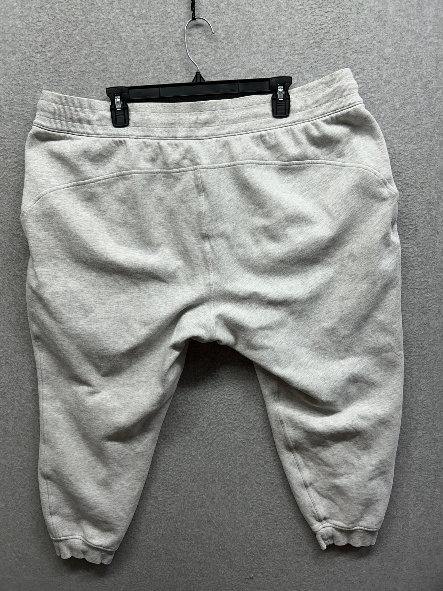 FLAWED  Lululemon Scuba High-Rise Jogger Fleece 28" Size 20 Heathered Core Ultra Light Grey