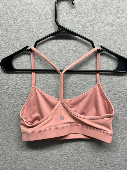 Lululemon Flow Y Bra Size 6 Pink Puff