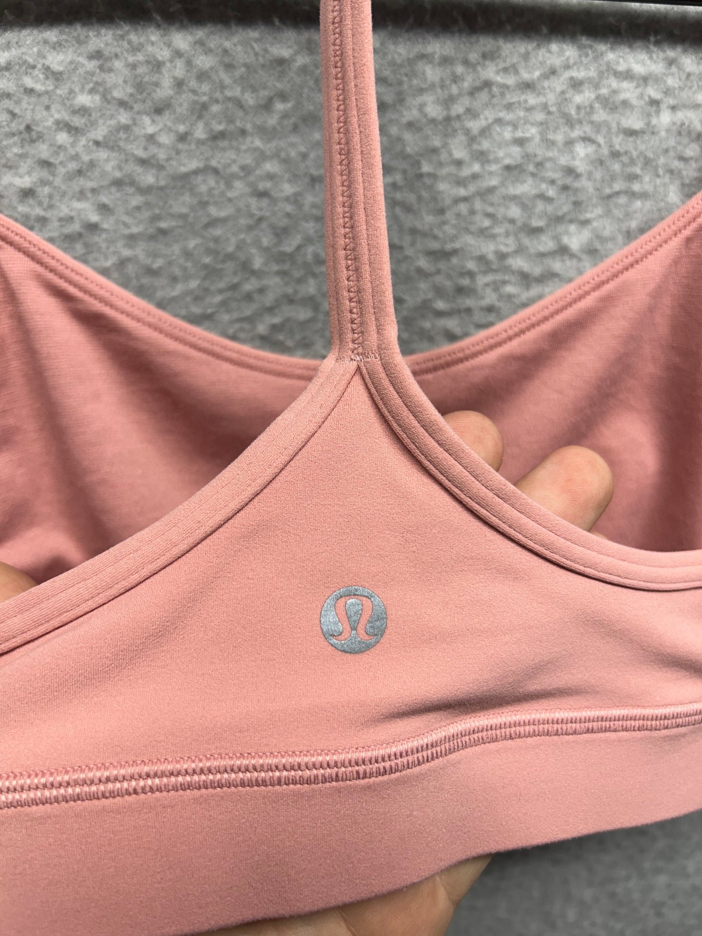 Lululemon Flow Y Bra Size 6 Pink Puff