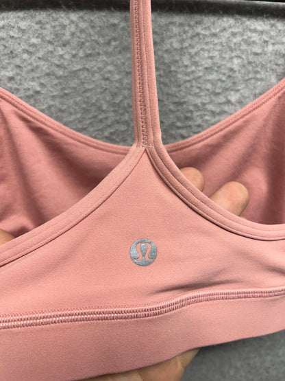 Lululemon Flow Y Bra Size 6 Pink Puff