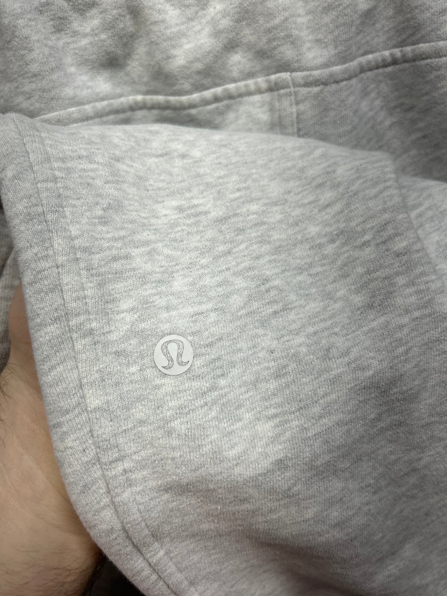 FLAWED  Lululemon Scuba High-Rise Jogger Fleece 28" Size 20 Heathered Core Ultra Light Grey