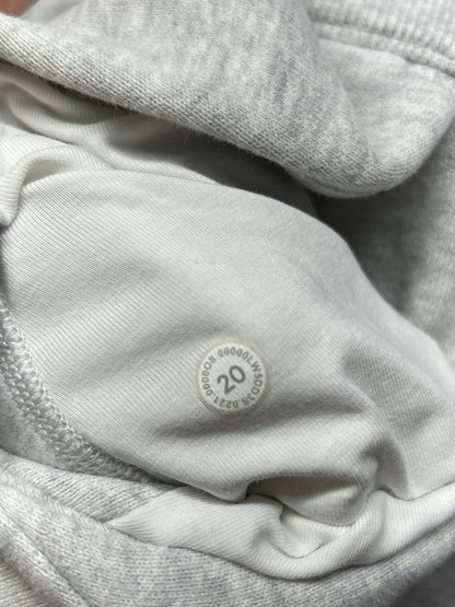 FLAWED  Lululemon Scuba High-Rise Jogger Fleece 28" Size 20 Heathered Core Ultra Light Grey