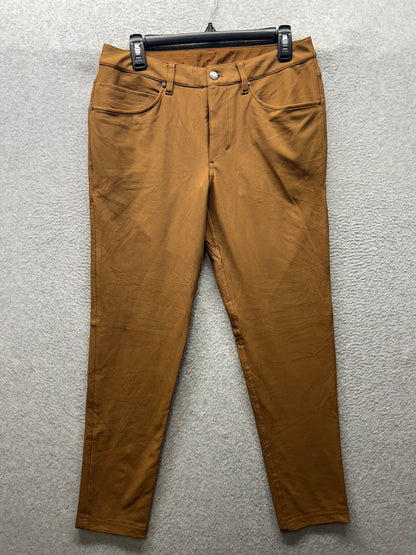 Lululemon ABC Slim-Fit Pant Mens Size 31x31 Corduroy Copper Brown