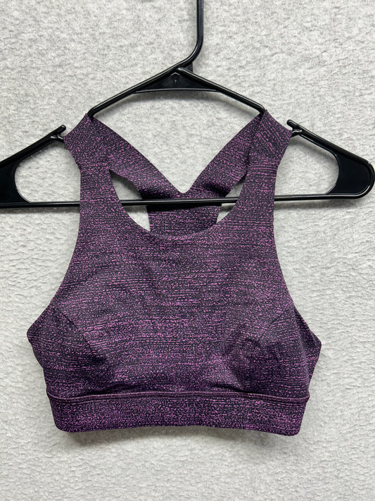 Lululemon Fast & Free Bra Size 6 Salt Dark Mystic Black