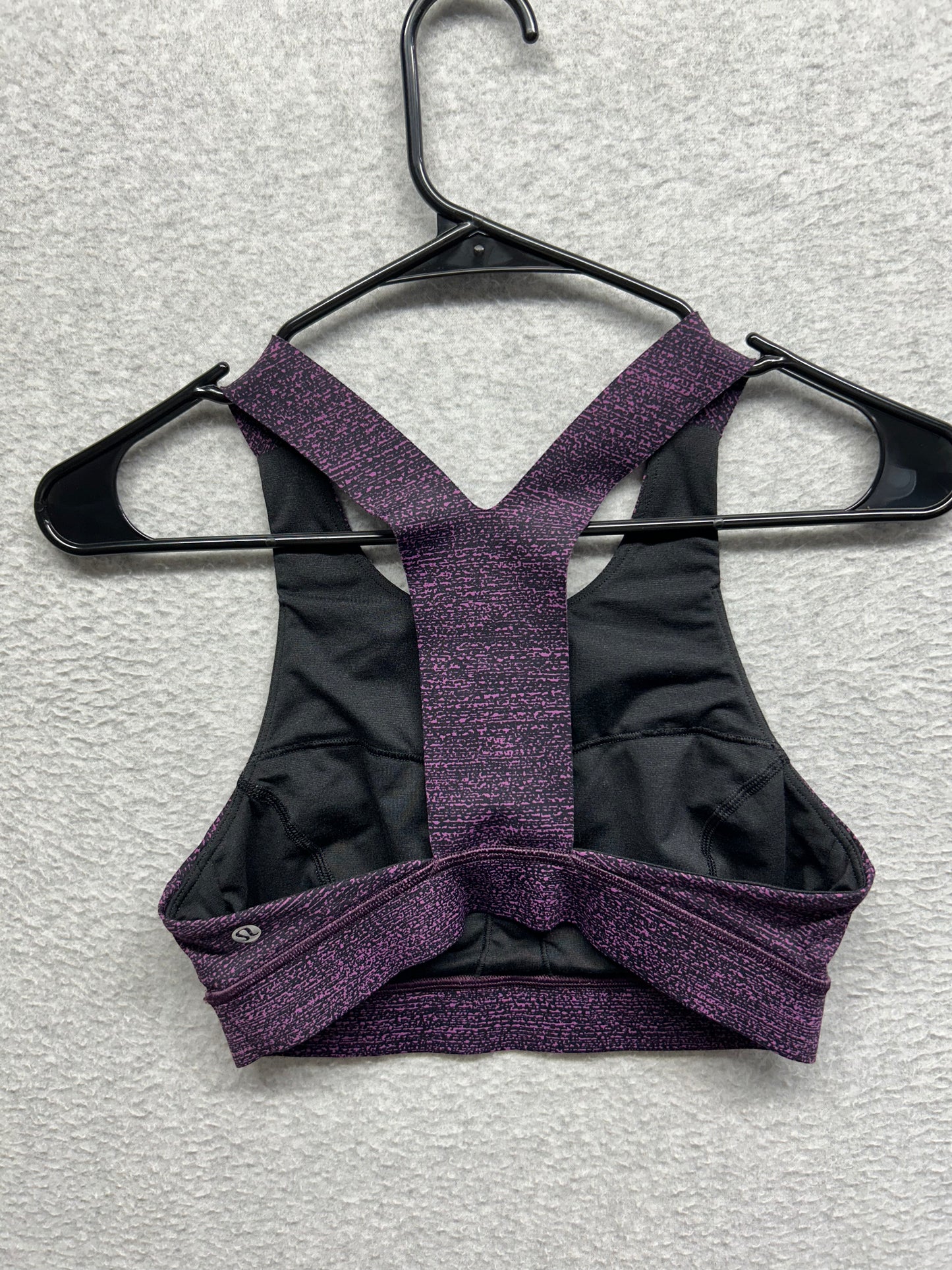Lululemon Fast & Free Bra Size 6 Salt Dark Mystic Black