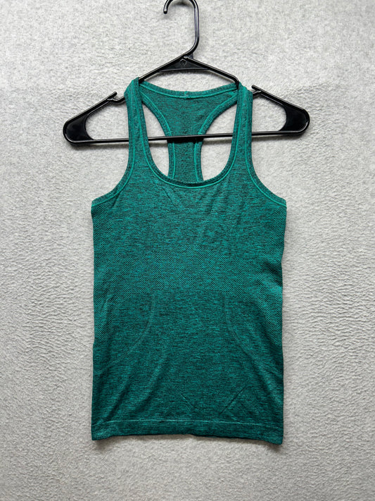 Lululemon Swiftly Tech Racerback Size 4 Viridian Green / Black