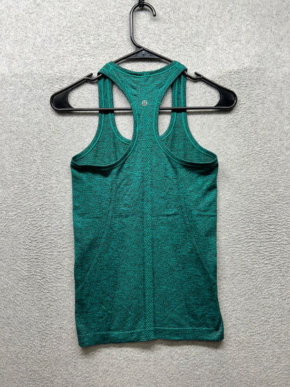 Lululemon Swiftly Tech Racerback Size 4 Viridian Green / Black