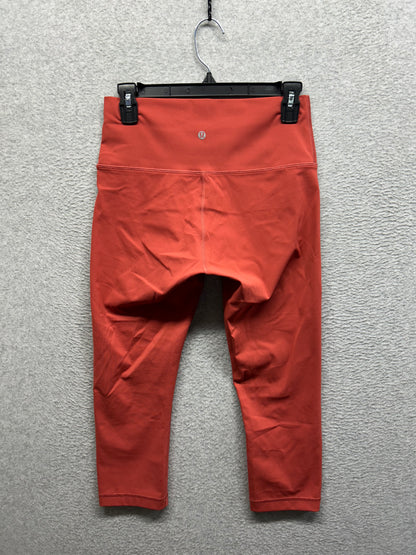 Lululemon Wunder Under Crop High-Rise Luxtreme 21" Size 8 Brick Rose
