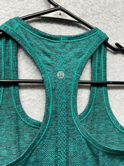Lululemon Swiftly Tech Racerback Size 4 Viridian Green / Black