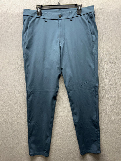 Lululemon Commission Pant Slim Mens Size 36x32 Warpstreme Iron Blue