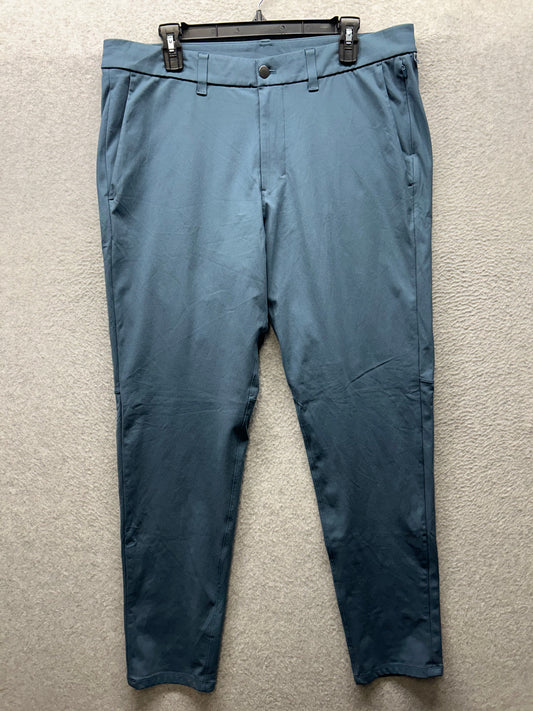 Lululemon Commission Pant Slim Mens Size 36x32 Warpstreme Iron Blue