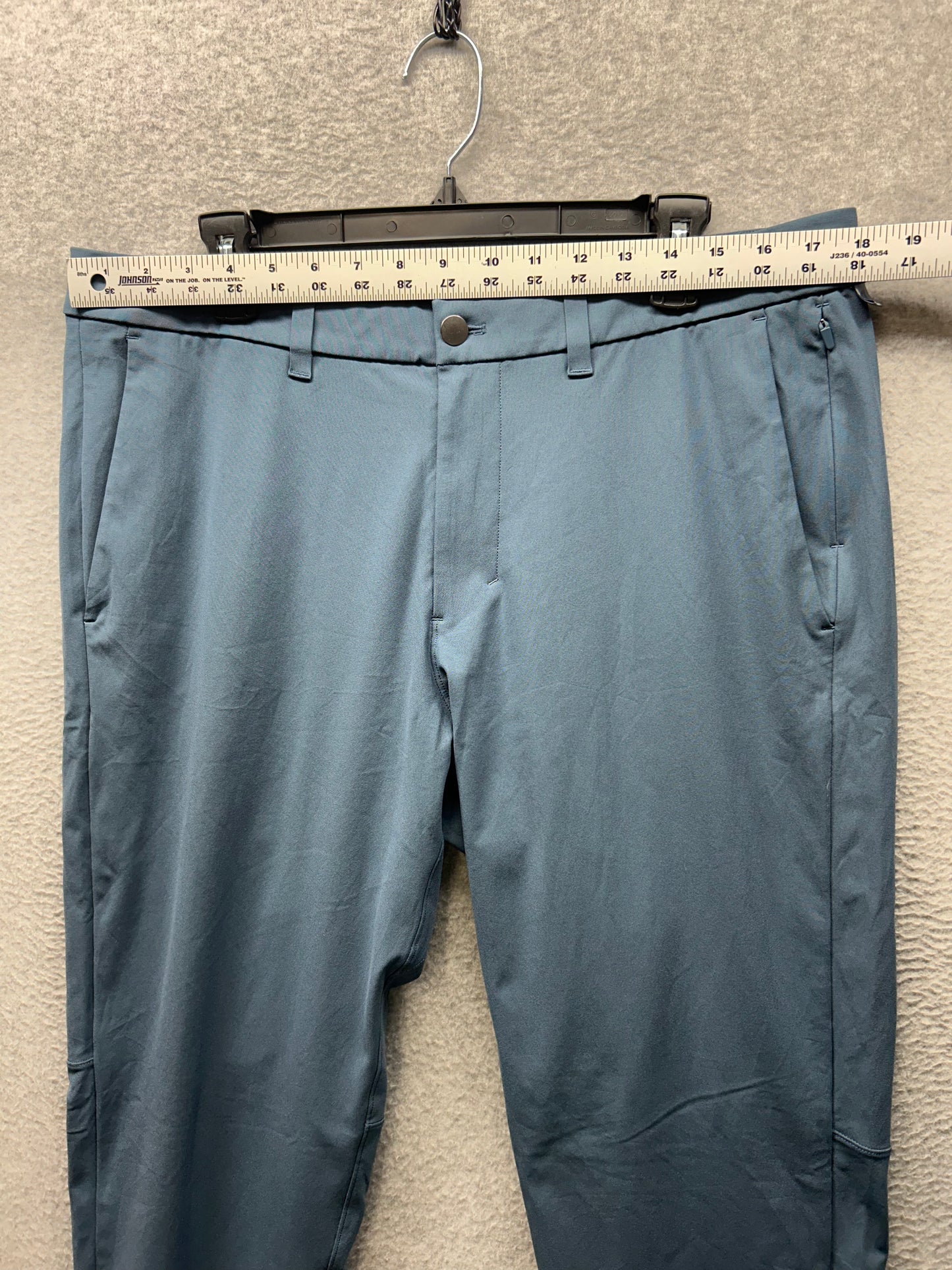 Lululemon Commission Pant Slim Mens Size 36x32 Warpstreme Iron Blue