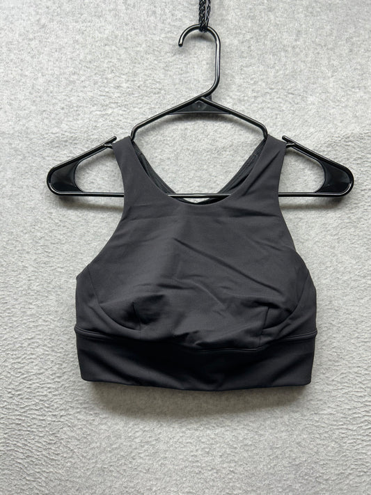 Lululemon Wunder Train Long-Line Bra Size 8 Medium Support C/D Cups Black