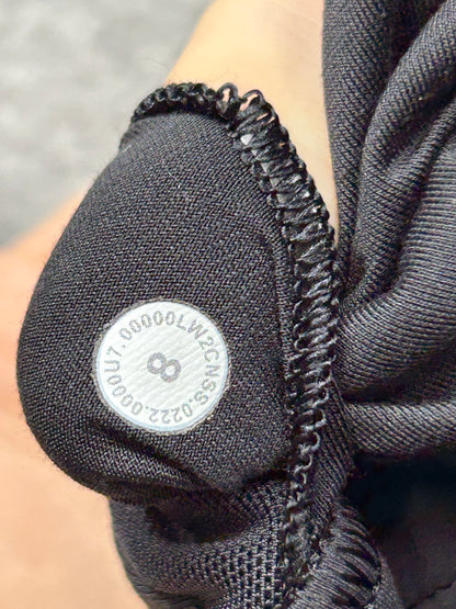 Lululemon Wunder Train Long-Line Bra Size 8 Medium Support C/D Cups Black