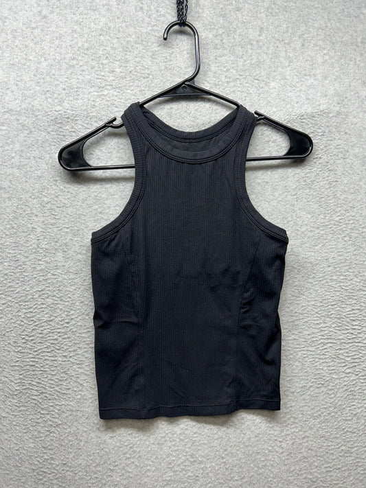 Lululemon Ribbed Nulu Racerback Yoga Tank Top Size 4 Black