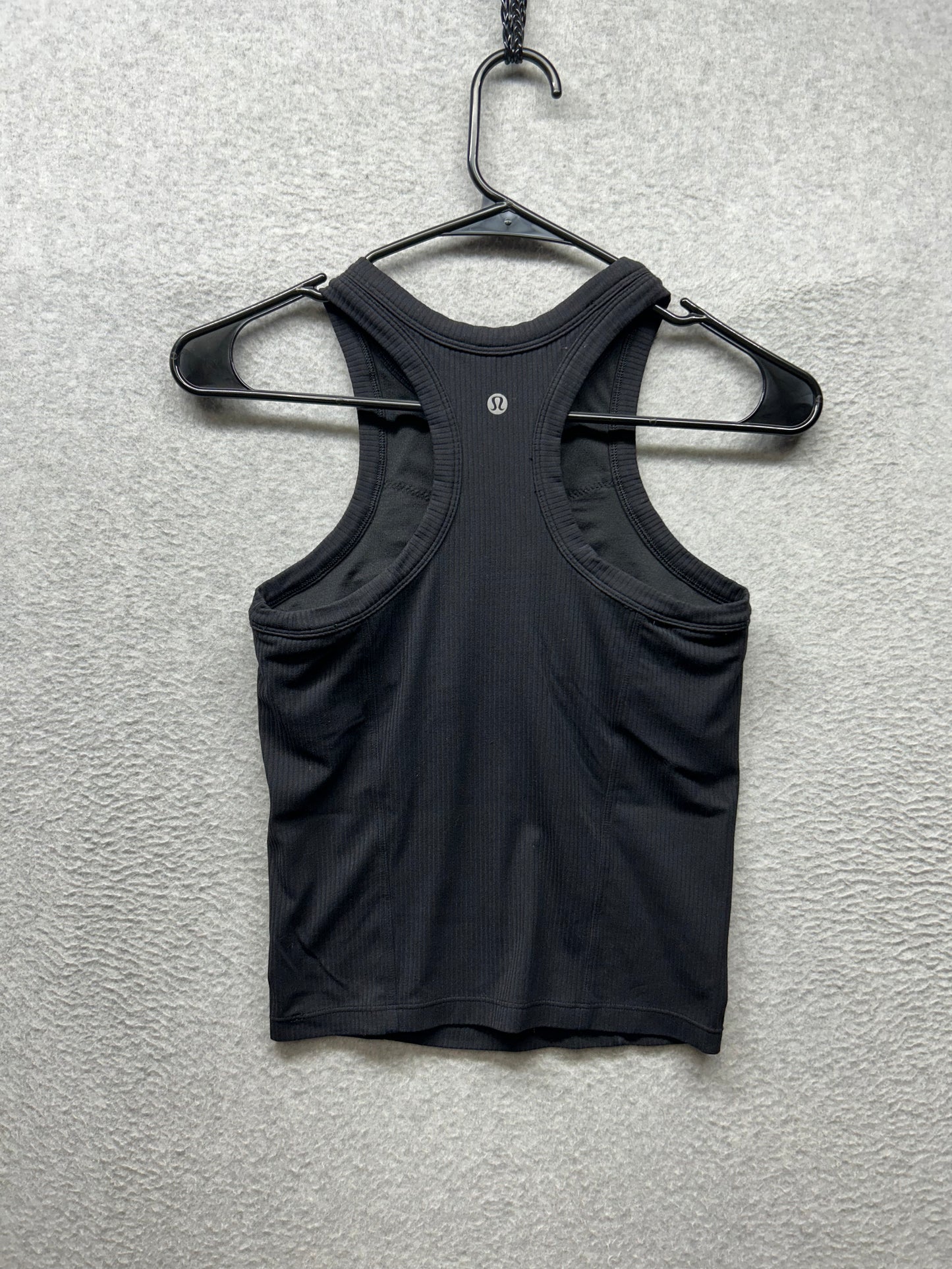 Lululemon Ribbed Nulu Racerback Yoga Tank Top Size 4 Black