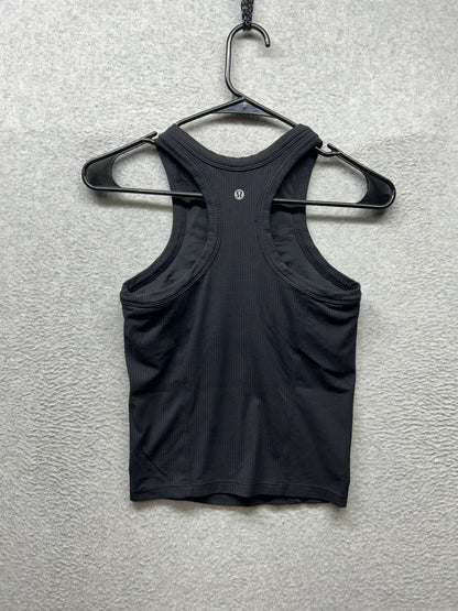 Lululemon Ribbed Nulu Racerback Yoga Tank Top Size 4 Black