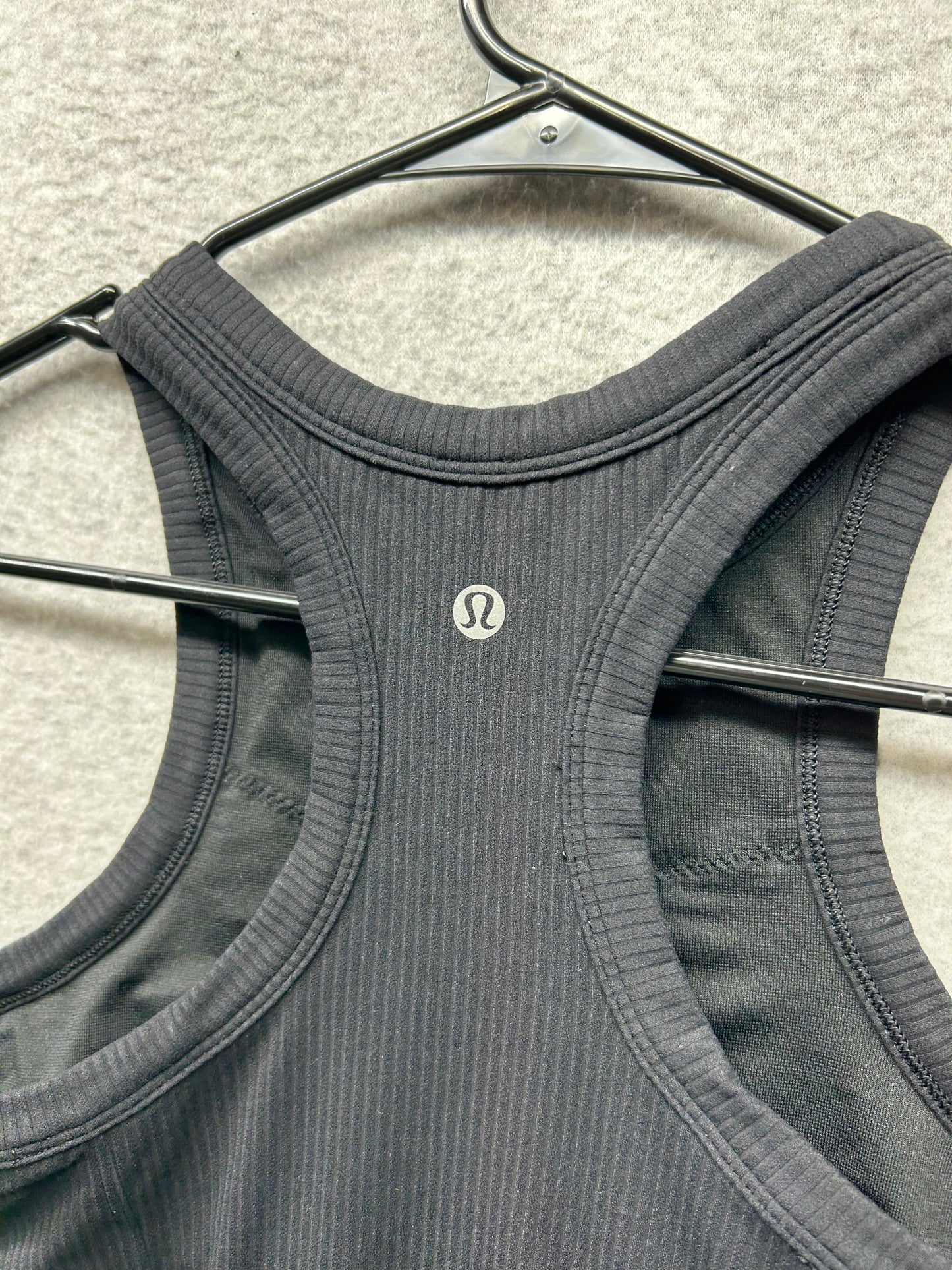 Lululemon Ribbed Nulu Racerback Yoga Tank Top Size 4 Black