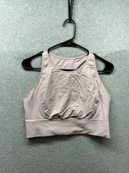 Lululemon Ebb to Train Bra Medium Support, C/D Cup Size 12 Porcelain Pink