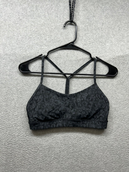 Lululemon Flow Y Nulu Bra Light Support Size 8 Intertwined Camo Deep Coal Multi