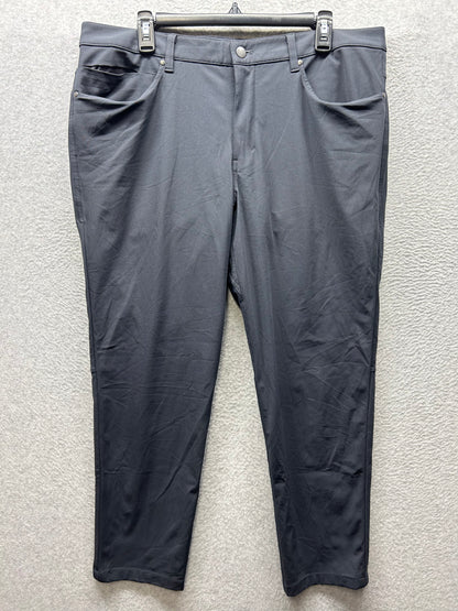 Lululemon ABC Slim Warpstreme Mens Size 36x28.5 Obsidian