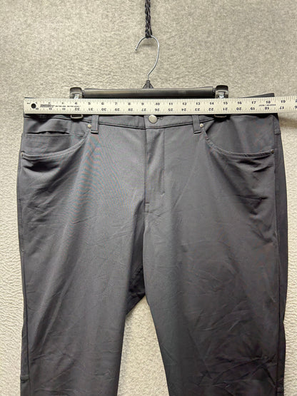 Lululemon ABC Slim Warpstreme Mens Size 36x28.5 Obsidian