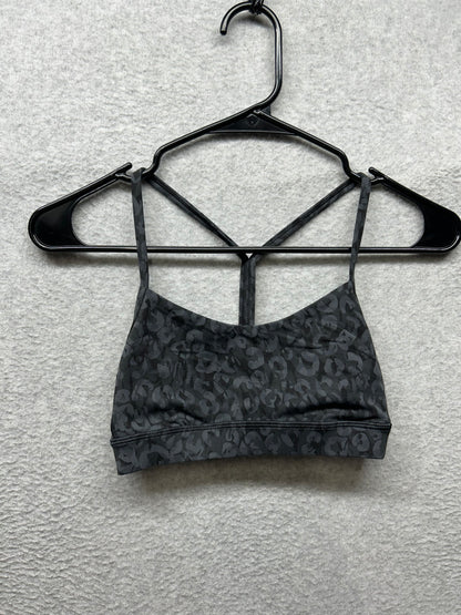 Lululemon Flow Y Nulu Bra Light Support A/B Cups Size 2 Intertwined Camo Deep Coal Multi