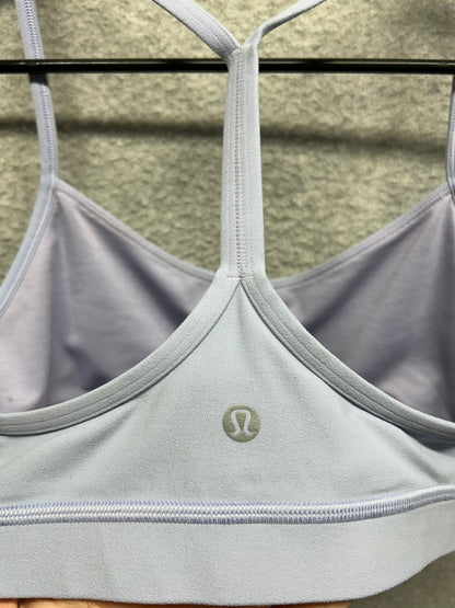 Lululemon Flow Y Bra Nulu Size 10 Lilac Smoke