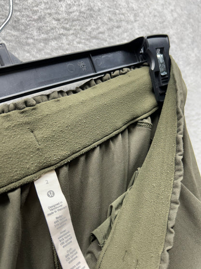 Lululemon Stretch High-Rise Jogger Full Length Size 2 Dark Olive