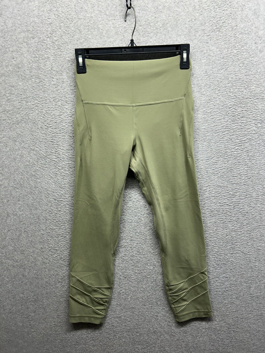 Lululemon Nulu Fold Yoga High-Rise Crop 23" Size 6 Rosemary Green