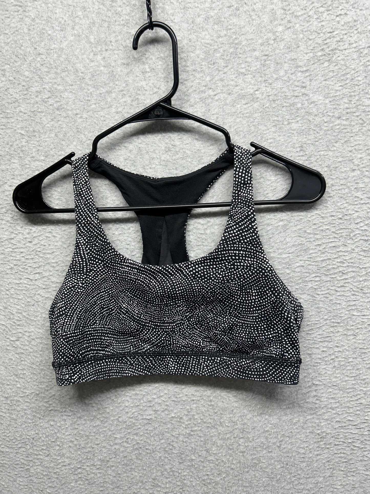 Lululemon Invigorate Bra Size 10 Free Spirit Alpine White | Black