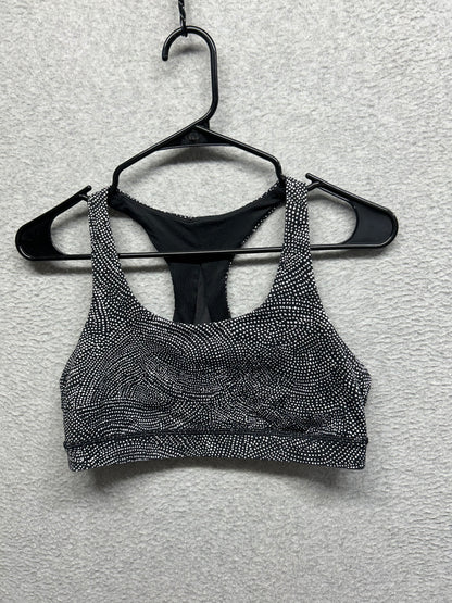 Lululemon Invigorate Bra Size 10 Free Spirit Alpine White | Black