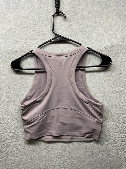 Lululemon Blissful Bend Tank Top Size 6 Emboss Violet Verbena