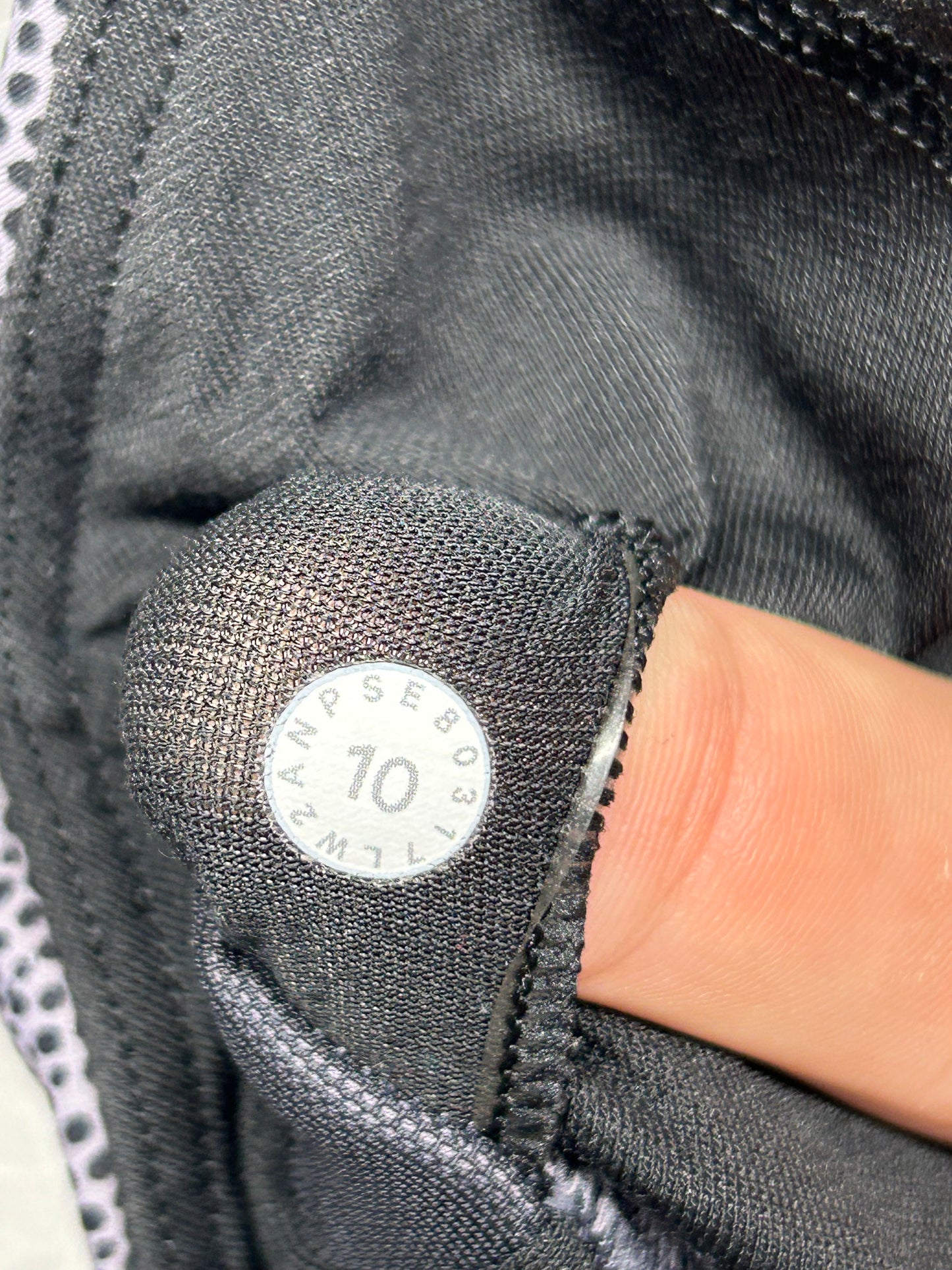 Lululemon Fast & Free Bra Size 10 Disperse Dusky Lavender Black