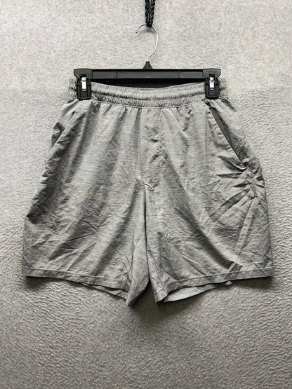 Lululemon Pace Breaker Short Linerless 7" Mens Size Small Heather Allover Sea Salt Light Cast