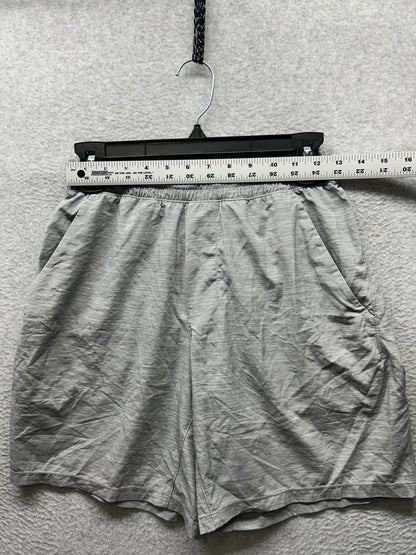 Lululemon Pace Breaker Short Linerless 7" Mens Size Small Heather Allover Sea Salt Light Cast