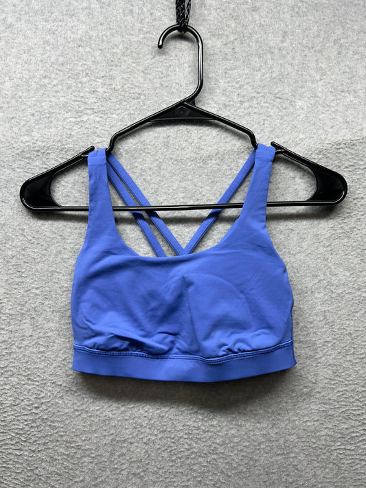 Lululemon Energy Bra Medium Support Size 4 Wild Indigo