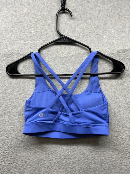 Lululemon Energy Bra Medium Support Size 4 Wild Indigo