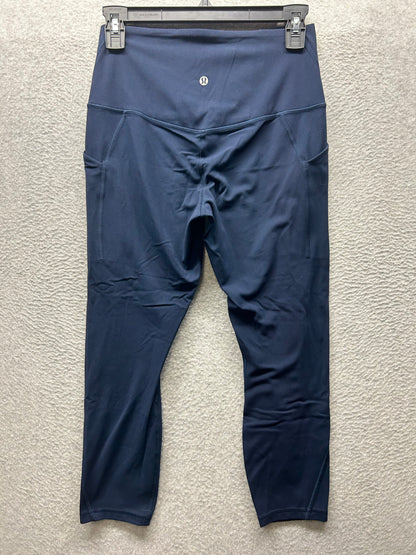 Lululemon Align High Rise Crop with Pockets 22" Size 8 True Navy