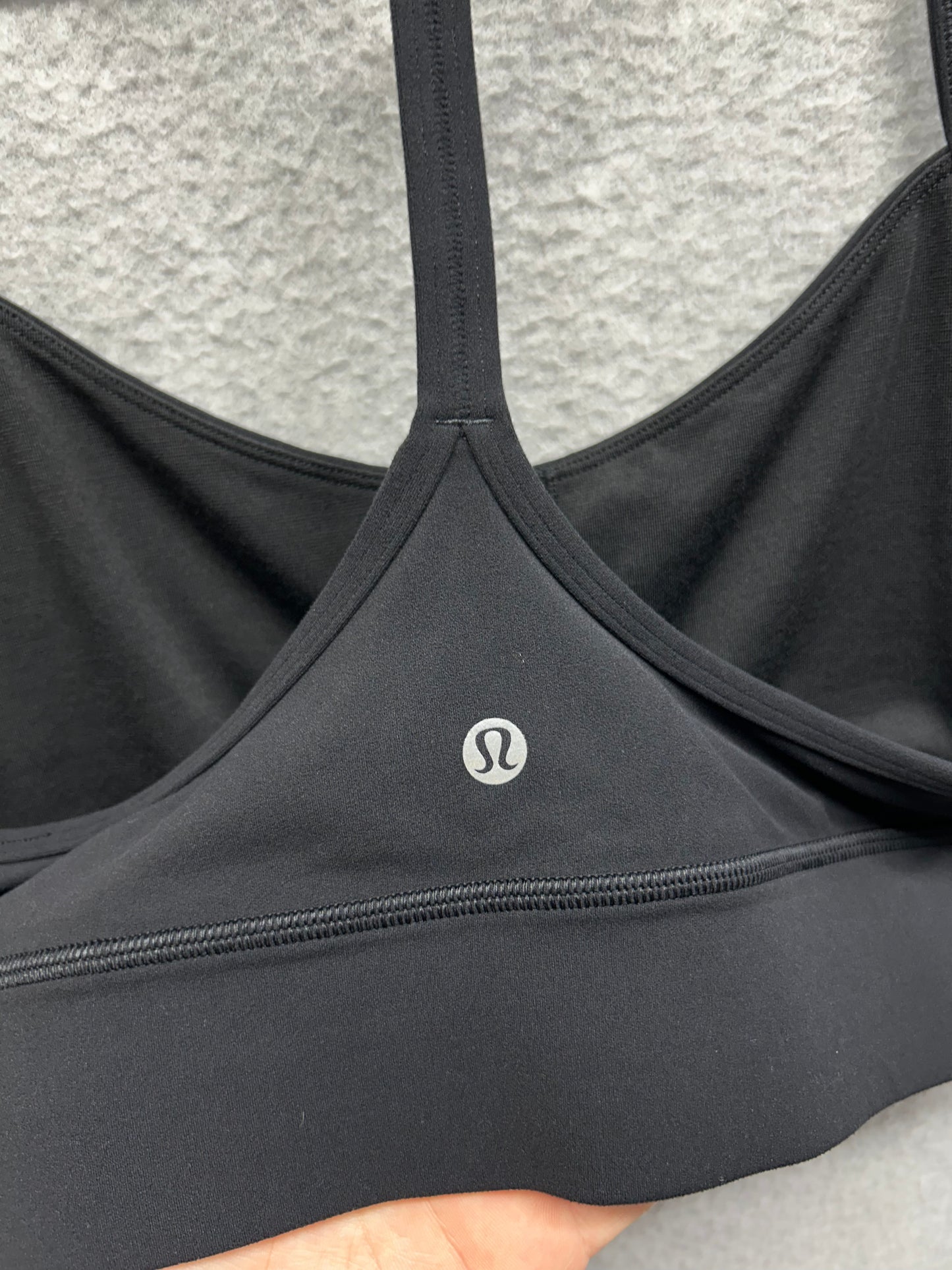 Lululemon Flow Y Bra Longline Nulu Size 12 Black