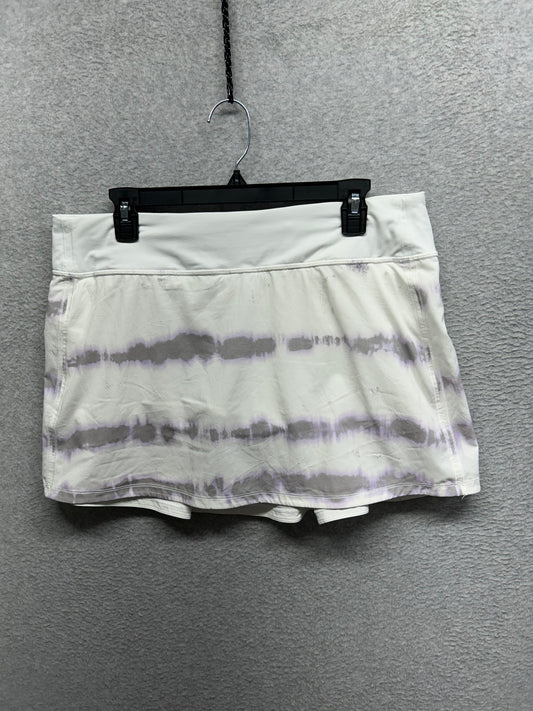 Lululemon Pace Rival Mid-Rise Skirt Size 12 Transverse Lilac Multi