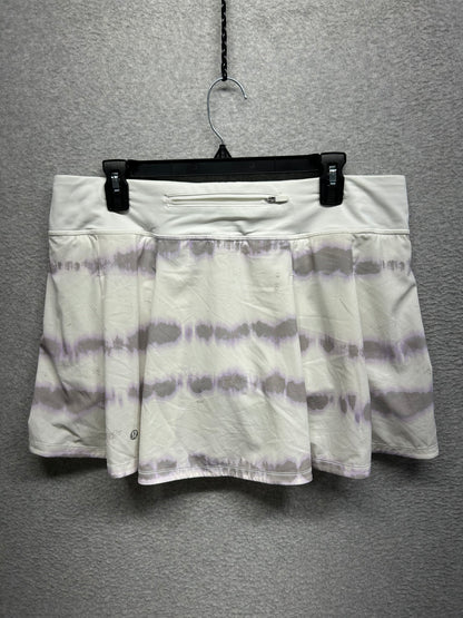 Lululemon Pace Rival Mid-Rise Skirt Size 12 Transverse Lilac Multi